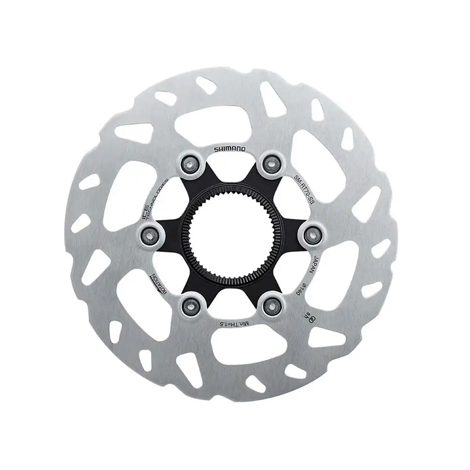 ROTOR FRENO SHIMANO ROTOR FOR DISC BRAKE, SM-RT70, SS 140MM, W/LOCK RING(EXTERNAL SPLINE), IND.PACK 1