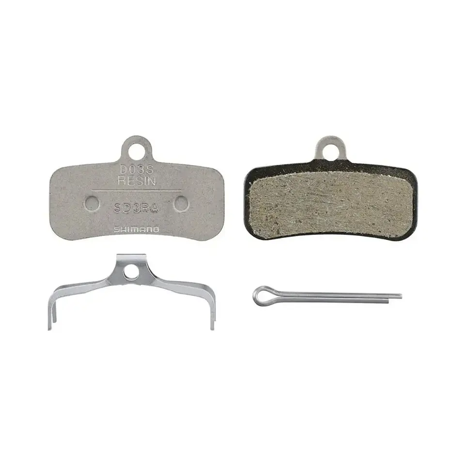 PASTILLA FRENO SHIMANO RESIN PAD W/O FIN (D03S-RX), PAD SPRING, W/SPLIT PIN, 1 PAIR, IND.PACK EBPD03SRXA 1
