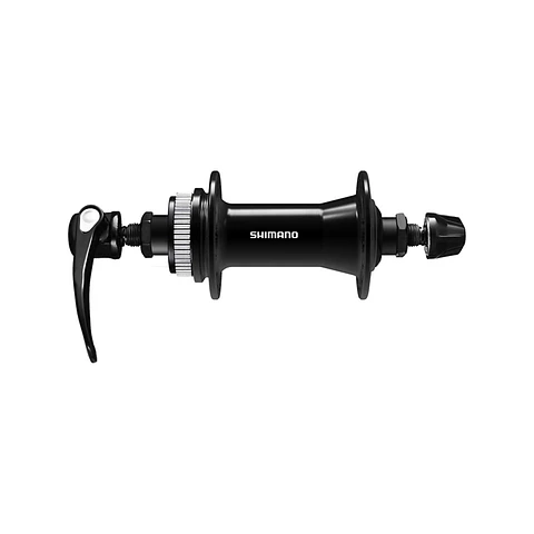 MAZA DELANTERA SHIMANO FRONT HUB, HB-QC400, CENTER LOCK DISC 32H, QR:133MM(BLACK), OLD:100MM