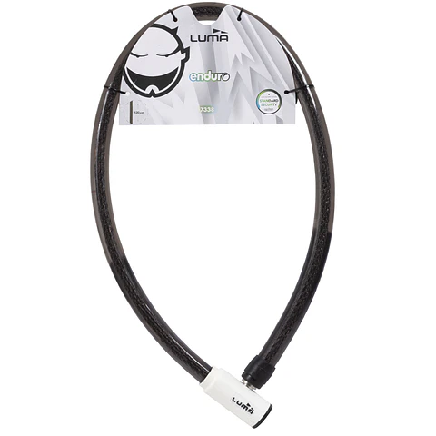 CANDADO CABLE ACERO ENDURO 7338 25 X 120 CM BLANCO C6 KBB3825120W LUMA