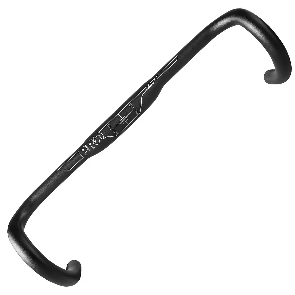 MANUBRIO PRO HANDLEBAR LT ERGO BLACK 42CM DIAMETER 31.8MM PRHA0286 1