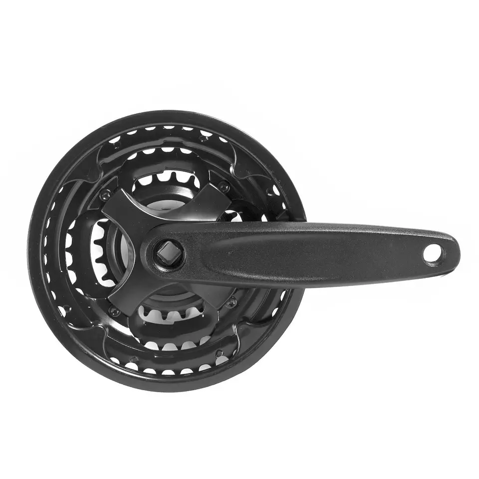 VOLANTE MTB SS-7943P C/CUB. P/EJE NEGRO 42X34X24T 1