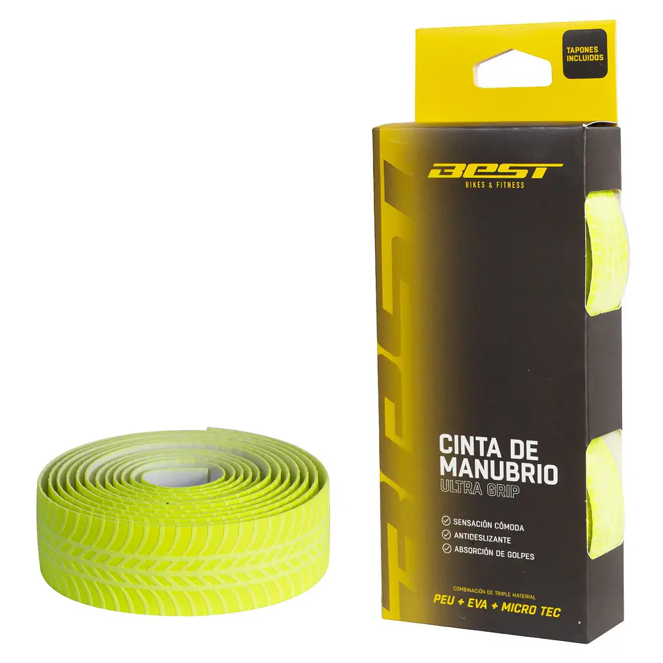 CINTA MANUBRIO BEST PEU + EVA + MICRO TEC ULTRA GRIP AMARILLO 1