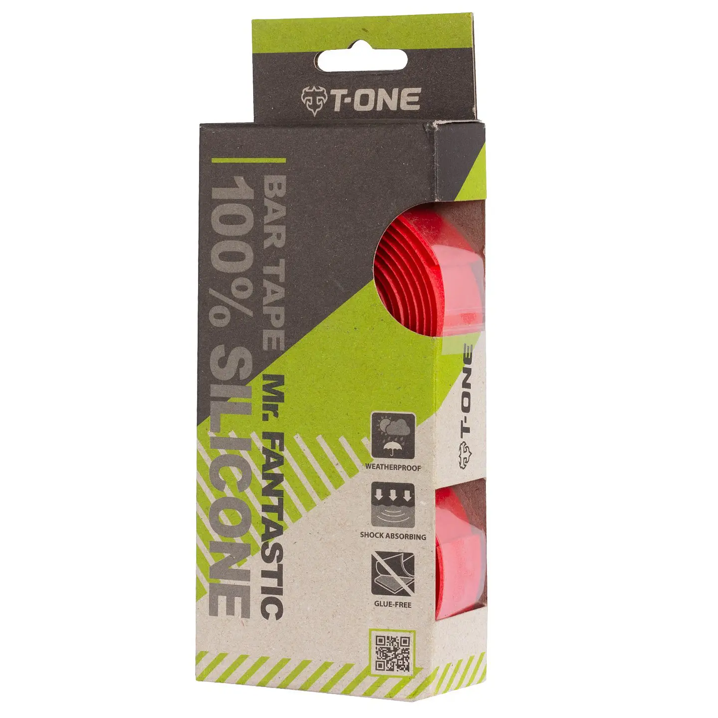 CINTA MANUBRIO MR FANTASTIC T-ONE T-TP01 RED FULL SILICONA EXTRA GRIP 1