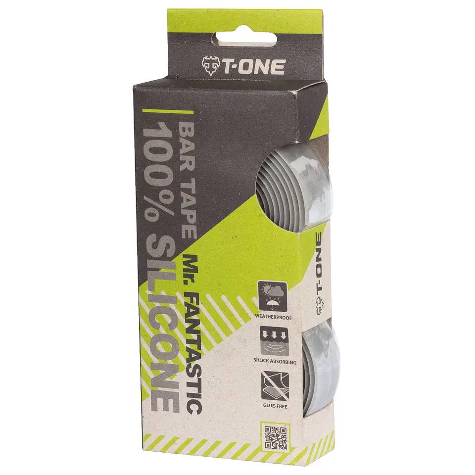 CINTA MANUBRIO MR FANTASTIC T-ONE T-TP01 GRIS FULL SILICONA EXTRA GRIP 1