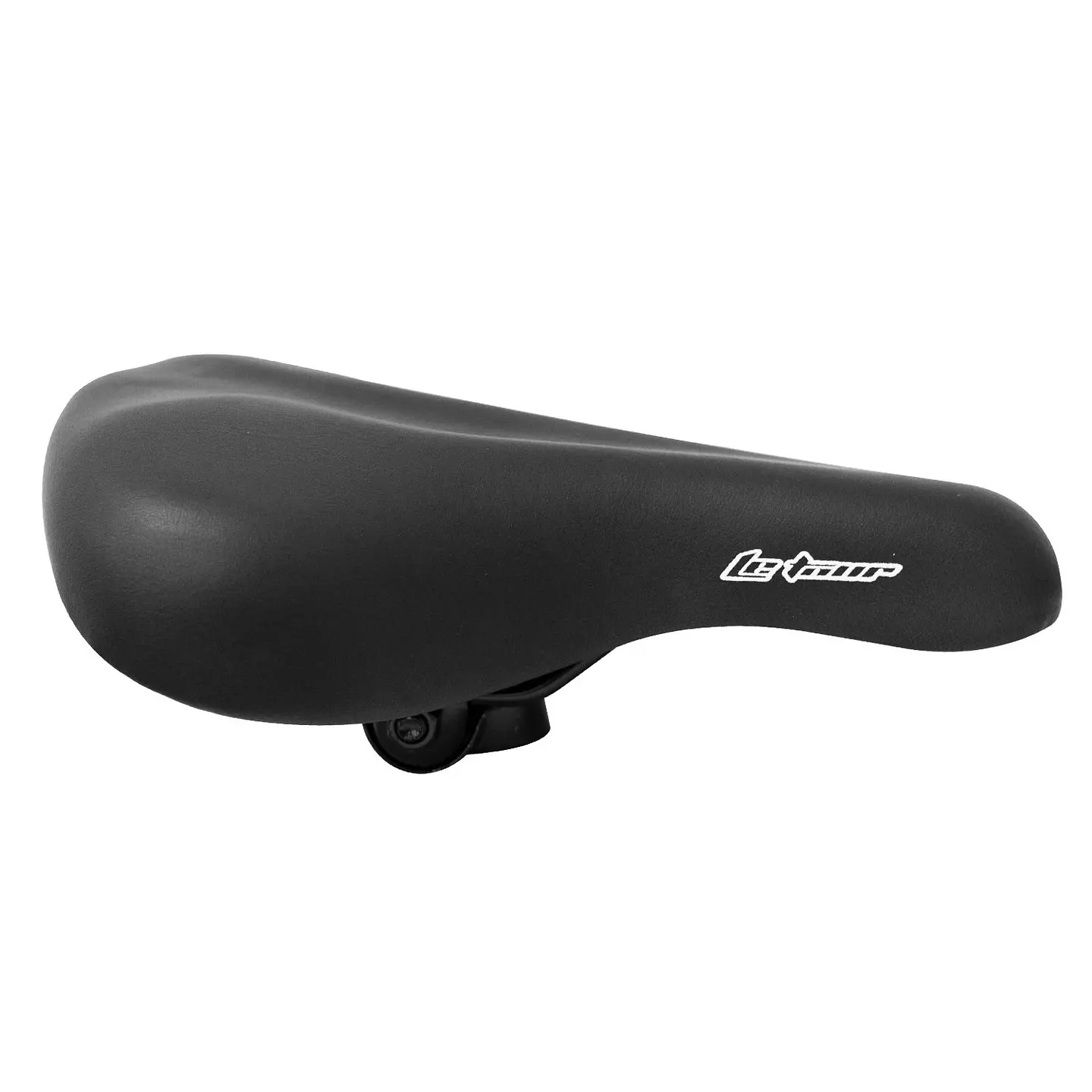SILLIN NEGRO MTB BLANDO LOGO LE TOUR  BLANDO CON RIELES 1