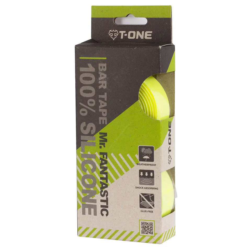 CINTA MANUBRIO MR FANTASTIC T-ONE T-TP01 YELLOW FULL SILICONA EXTRA GRIP 1