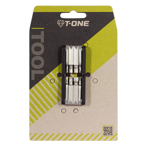 MINI HERRAMIENTA TOOL CUBIC 8 T-ONE T-FT04 ALUMINIO SILVER PORTATIL