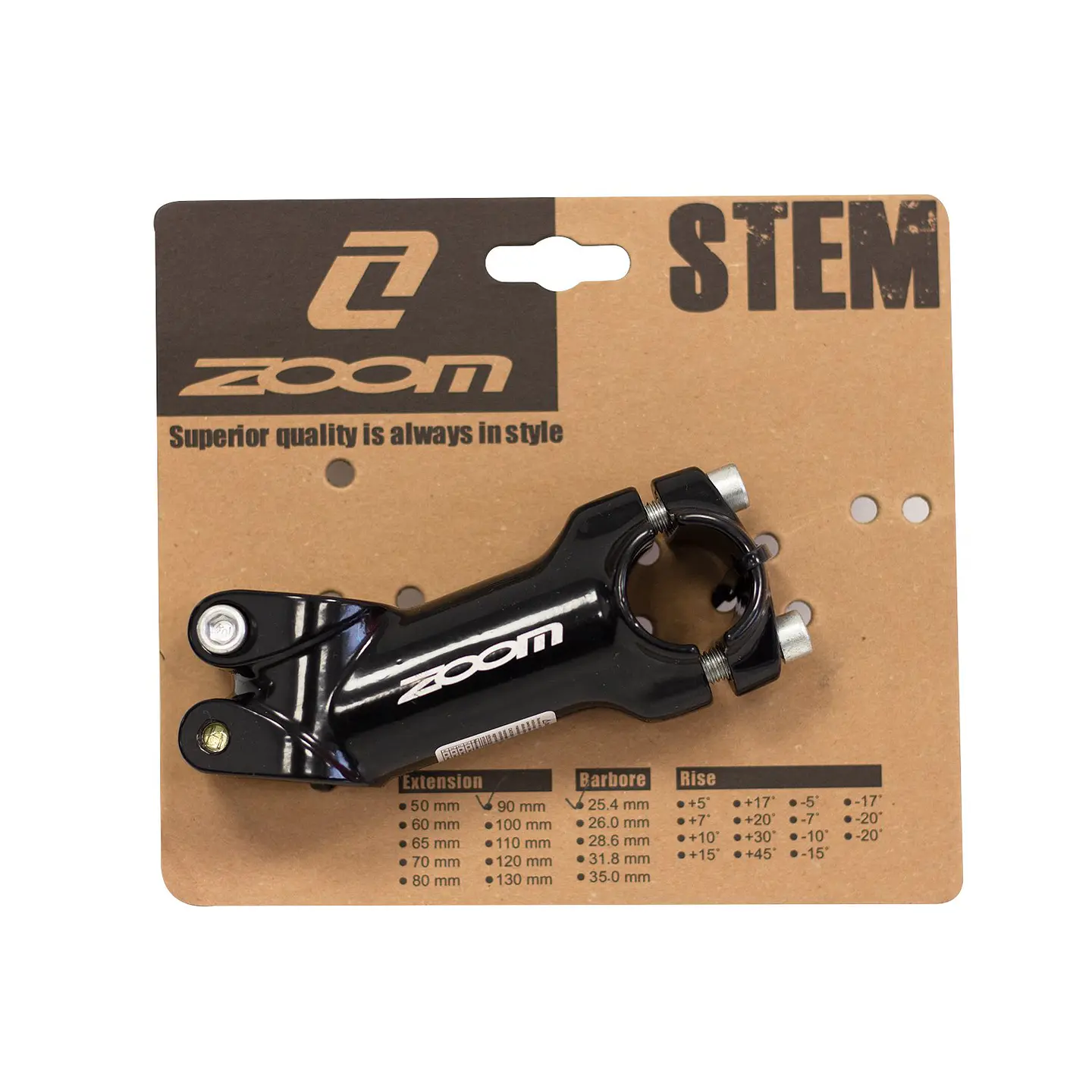 TEE AHEAD ZOOM TDS-C55-8 (90 MM, NEGRO) MATERIAL ALUMINIO 1
