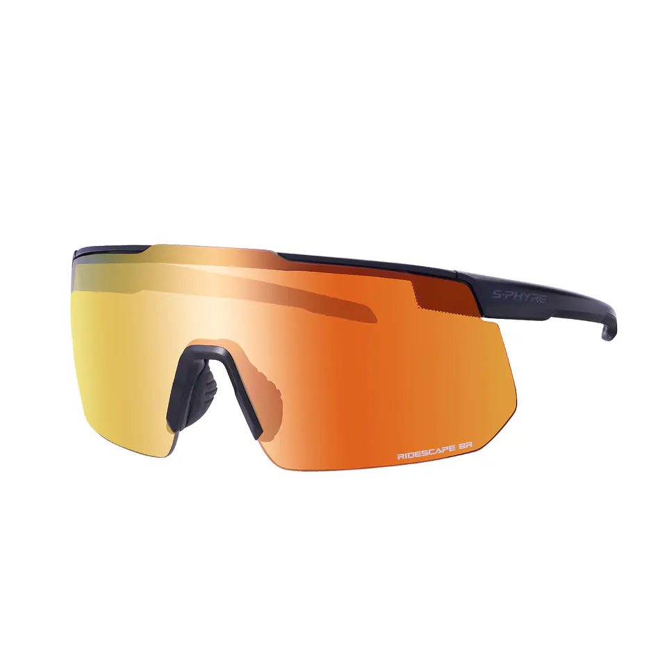 LENTE SHIMANO MOD. RIDESCAPE BRIGHT MATTE BLACK SPARE:RS CLOUDY; IND.PACK 1