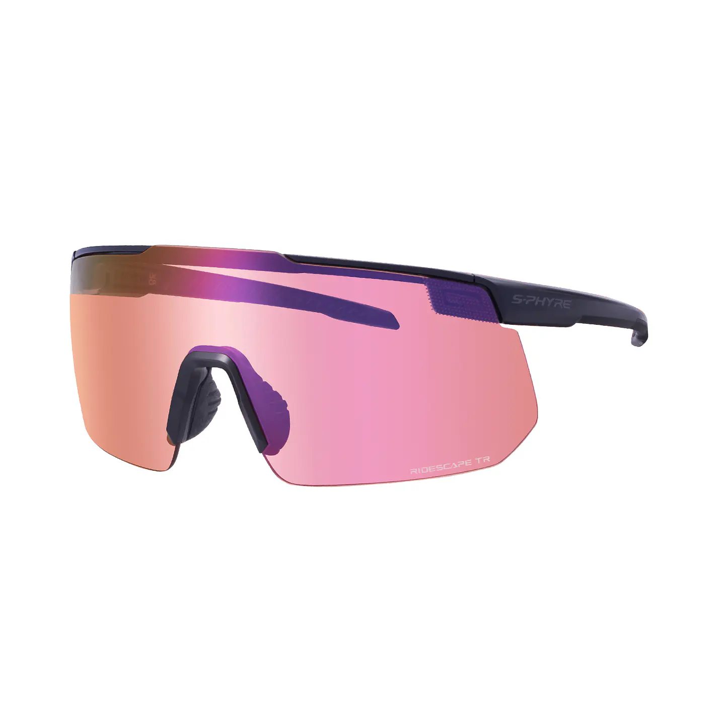 LENTE SHIMANO MOD. RIDESCAPE TRAIL MATTE BLACK SPARE:RS CLOUDY; IND.PACK 1