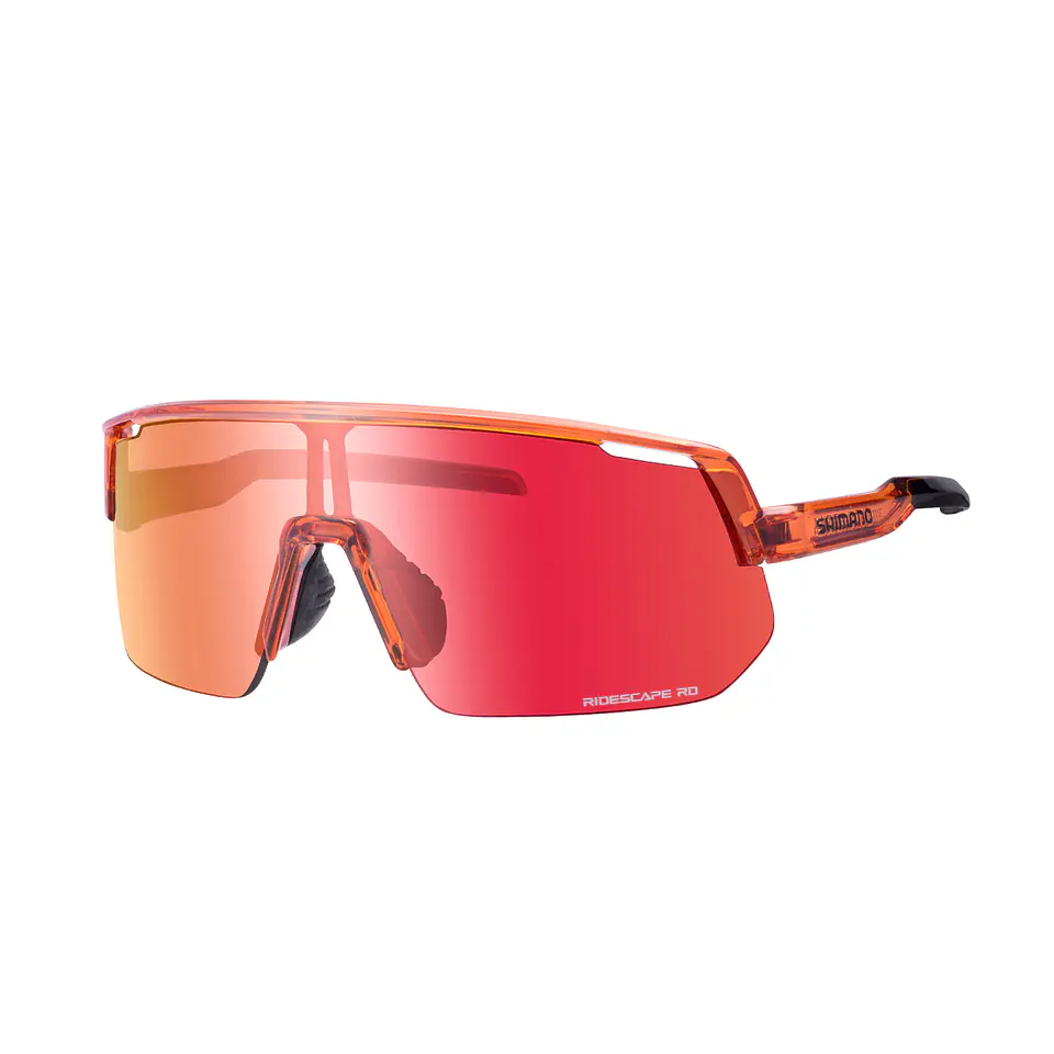 LENTE SHIMANO MOD. RIDESCAPE ROAD ORANGE SAPPHIRE SPARE:CLEAR; IND.PACK 1