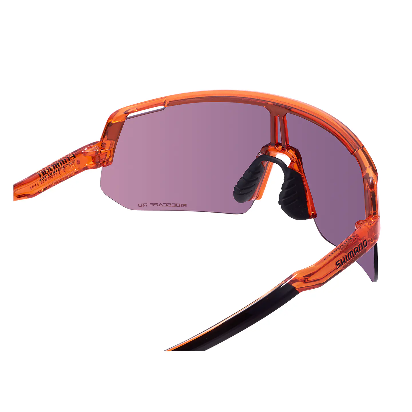 LENTE SHIMANO MOD. RIDESCAPE ROAD ORANGE SAPPHIRE SPARE:CLEAR; IND.PACK 4