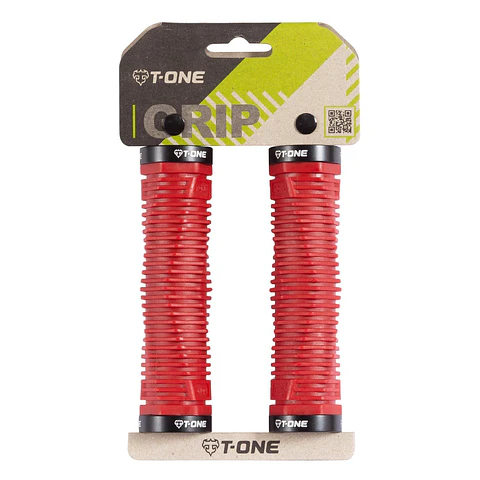 PUÑO DNA T-ONE T-GP49 ROJO 2 LOCK ACANALADO GEOMETRICO