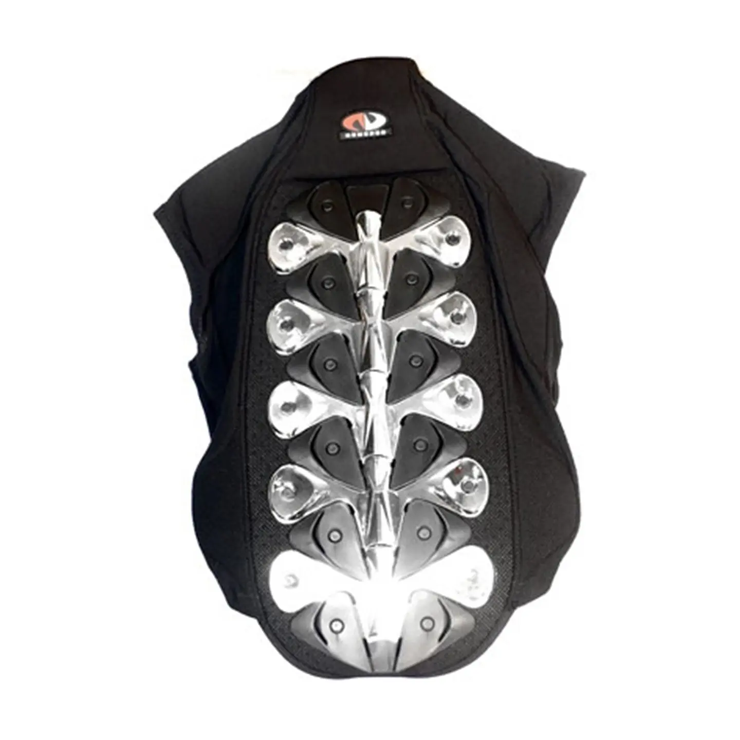 CHALECO PROTECTOR DE CAIDAS NEGRO/PLATEADO REFORZADO 1