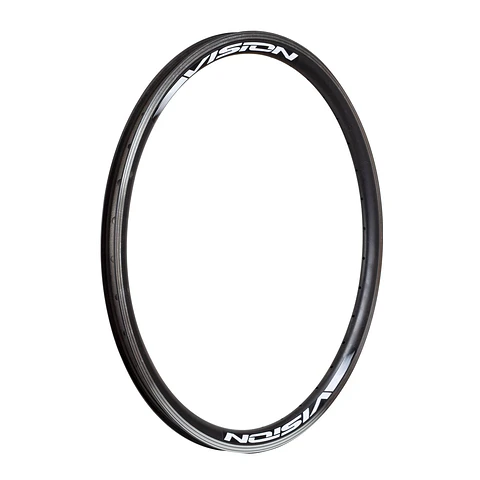 LLANTA 24 VISION ALUMINIO NEGRA  DOBLE PARED 36H