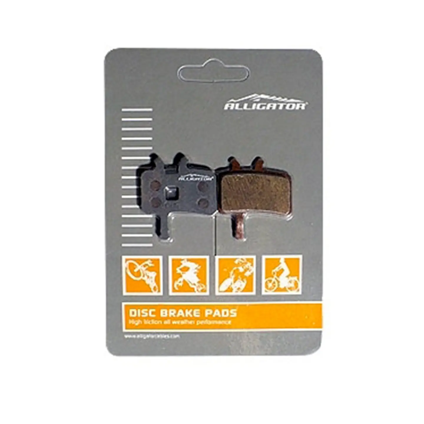 PASTILLA FRENO ALLIGATOR SEMI-METALICA HK-BP012 1
