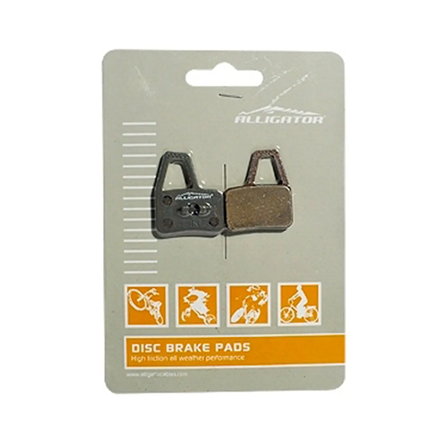 PASTILLA FRENO ALLIGATOR SEMI-METALICA HK-BP026 1