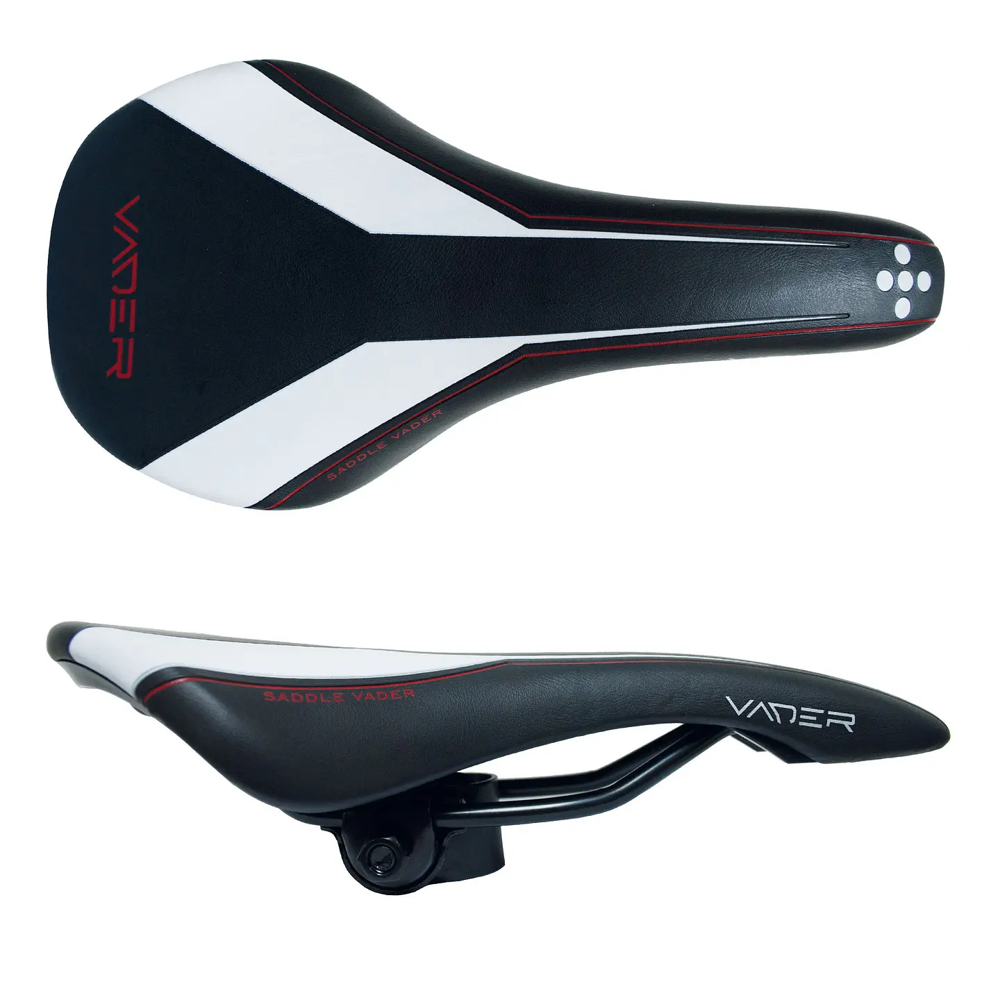 SILLIN VADER ADULTO NEGRO / BLANCO CON CARRO VD1148D-02 1