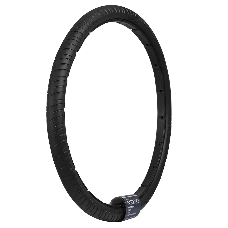 NEUMATICO NEXXO 26 X 1.75 MACIZO NEGRO (ANTIPINCHAZO) + KIT PLEGABLE / FLEXIBLE 1