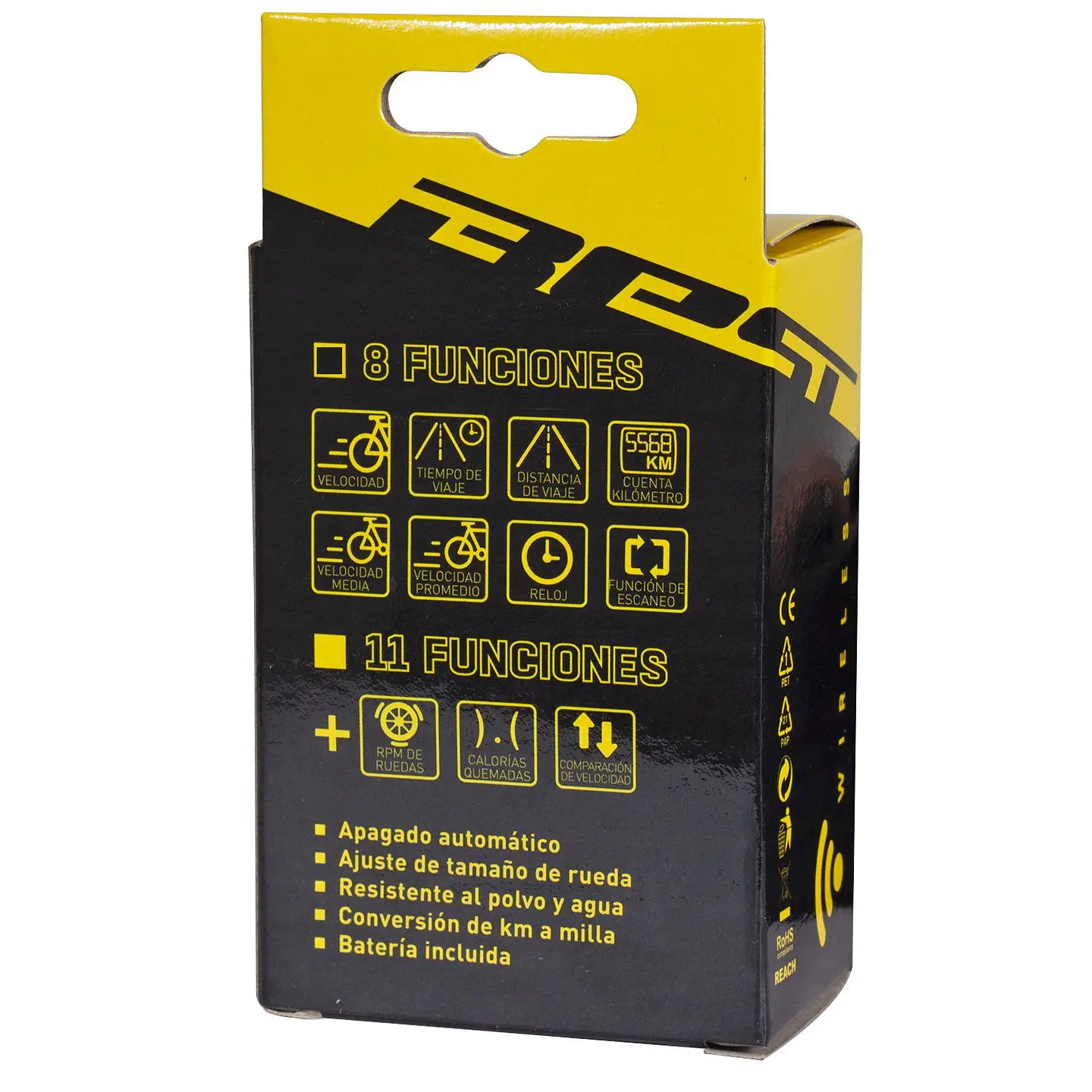 CICLOCOMPUTADOR BEST AS-7000-3L SIN CABLE 8 FUNCIONES 3