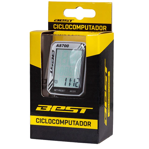 CICLOCOMPUTADOR BEST AS-700-3L CON CABLE 11 FUNCIONES