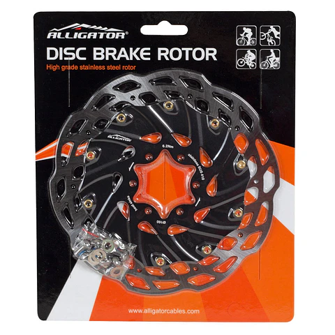 ROTOR CON DISIPACION FRENO DISCO ALLIGATOR 160MM HK-R80