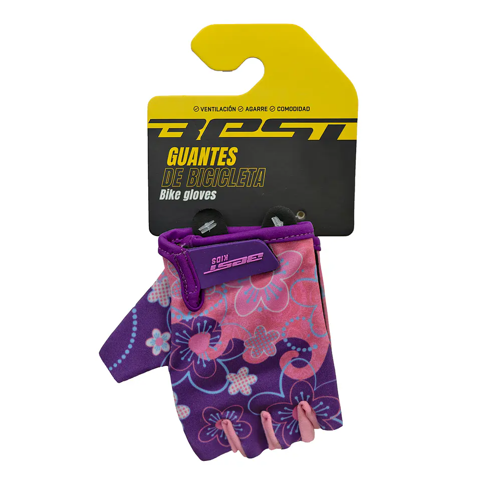GUANTE BEST D. CORTO TALLA 8 PURPLE MOD. SB-01-3537 KIDS 1
