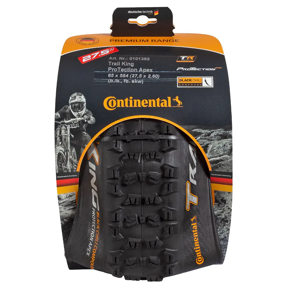 NEUMATICO CONTINENTAL 27.5 X 2.60 TR KING PTA FB 27.5 BLACK/BLACK 0101382 PLEGABLE / FLEXIBLE 2