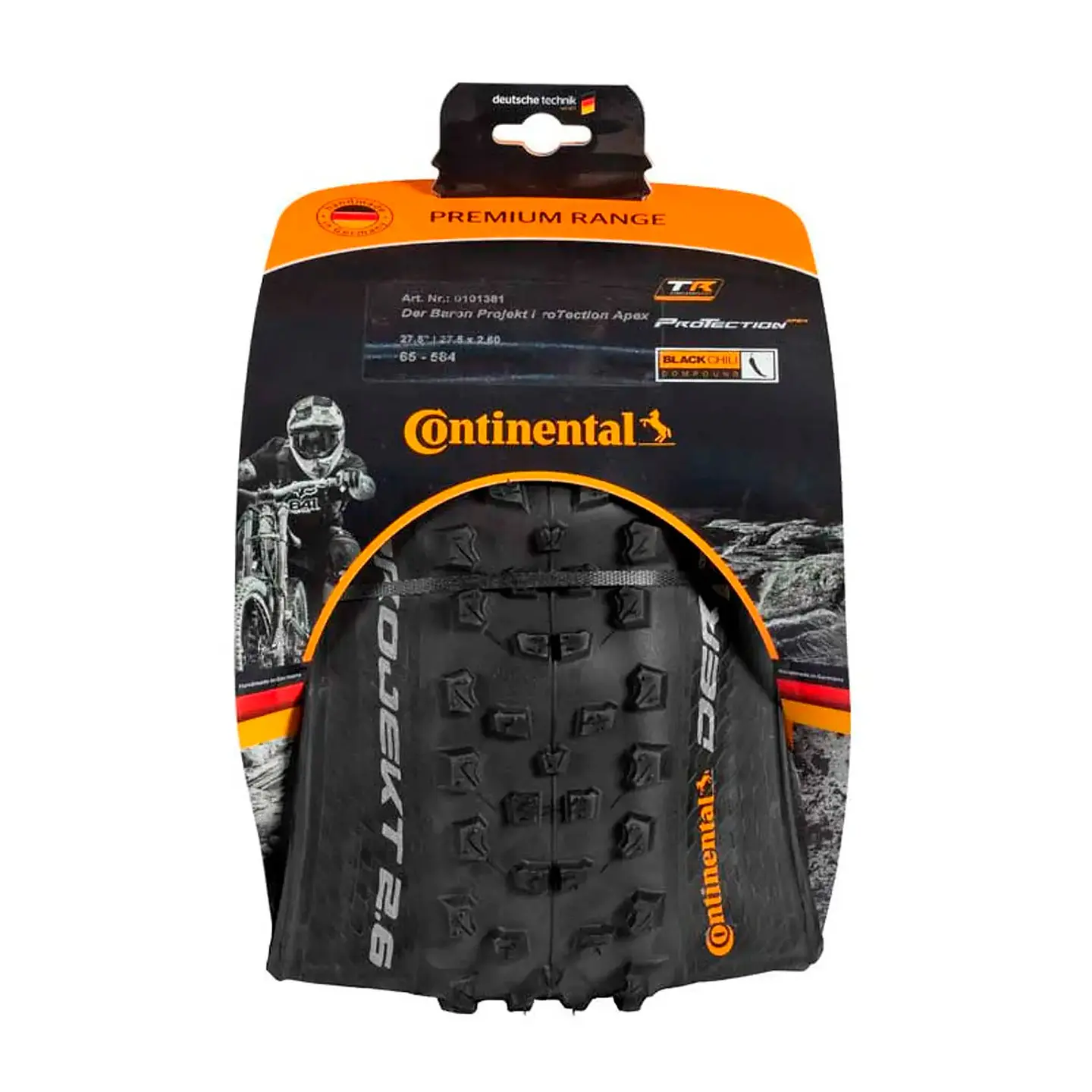 NEUMATICO CONTINENTAL 27.5 X 2.60 BARONPRPTA FB 27.5 BLACK/BLACK 0101381 PLEGABLE / FLEXIBLE 3