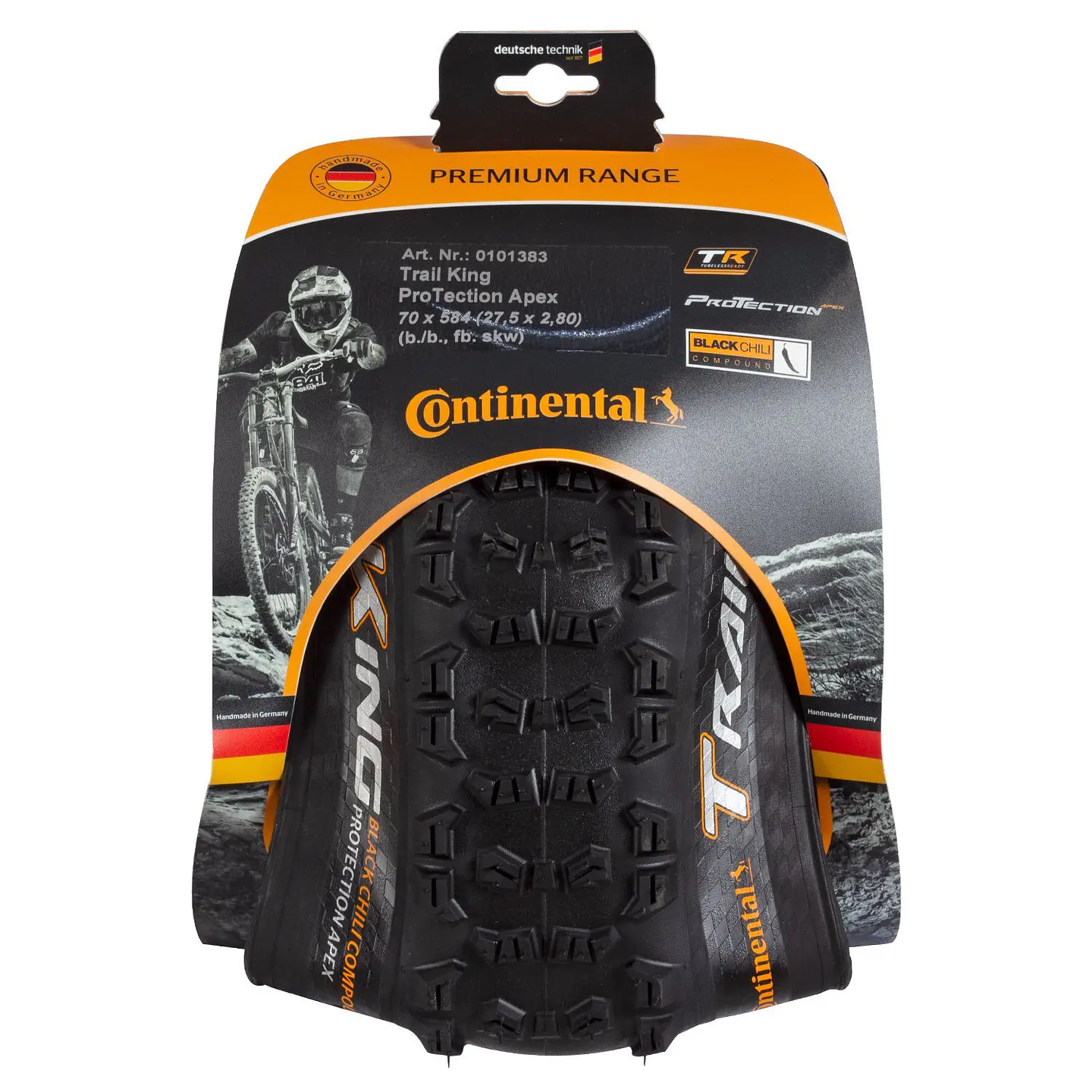 NEUMATICO CONTINENTAL 27.5 x 2.80 TR KING PTA FB 27.5 BLACK/BLACK 0101383 PLEGABLE / FLEXIBLE 2
