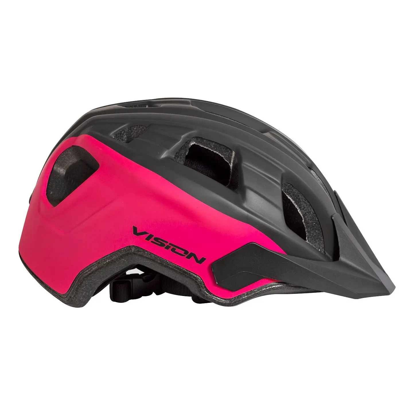 CASCO VISION ENDURO  NEGRO / MAGENTA  TALLA M  EN CAJA 2