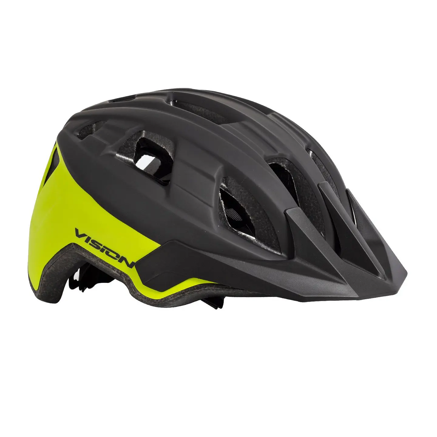 CASCO VISION ENDURO  NEGRO /  VERDE  TALLA M  CERTIFICADO EN CAJA 1