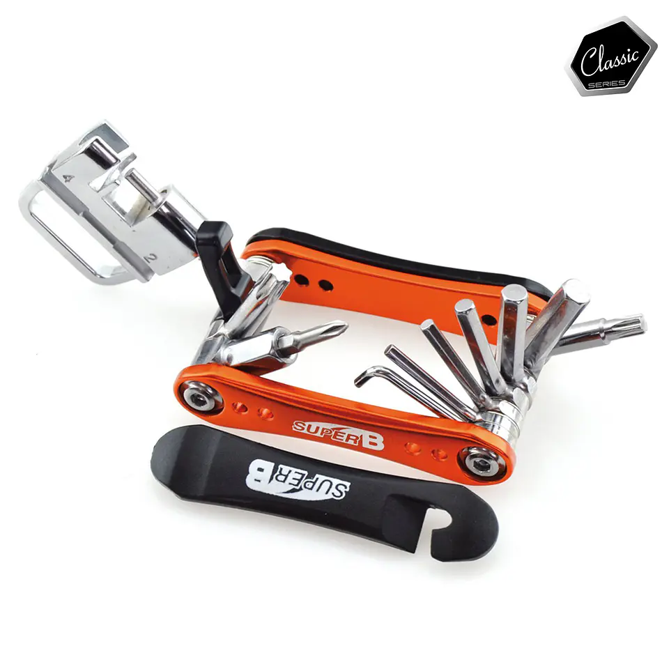 HERRAMIENTA PLEGABLE SUPER B 18 EN 1 TB-FD20 NARANJO PORTATIL 18 FUNCIONES 1