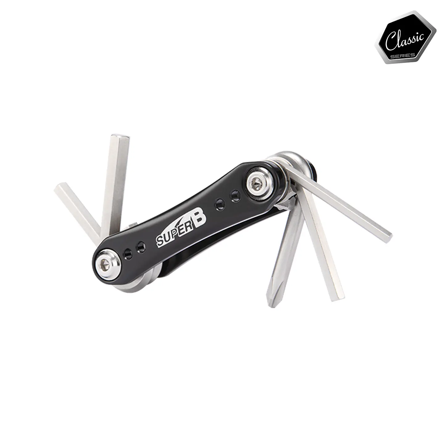 HERRAMIENTA PLEGABLE SUPER B 7 EN 1 TB-FD30 NEGRA PORTATIL 1