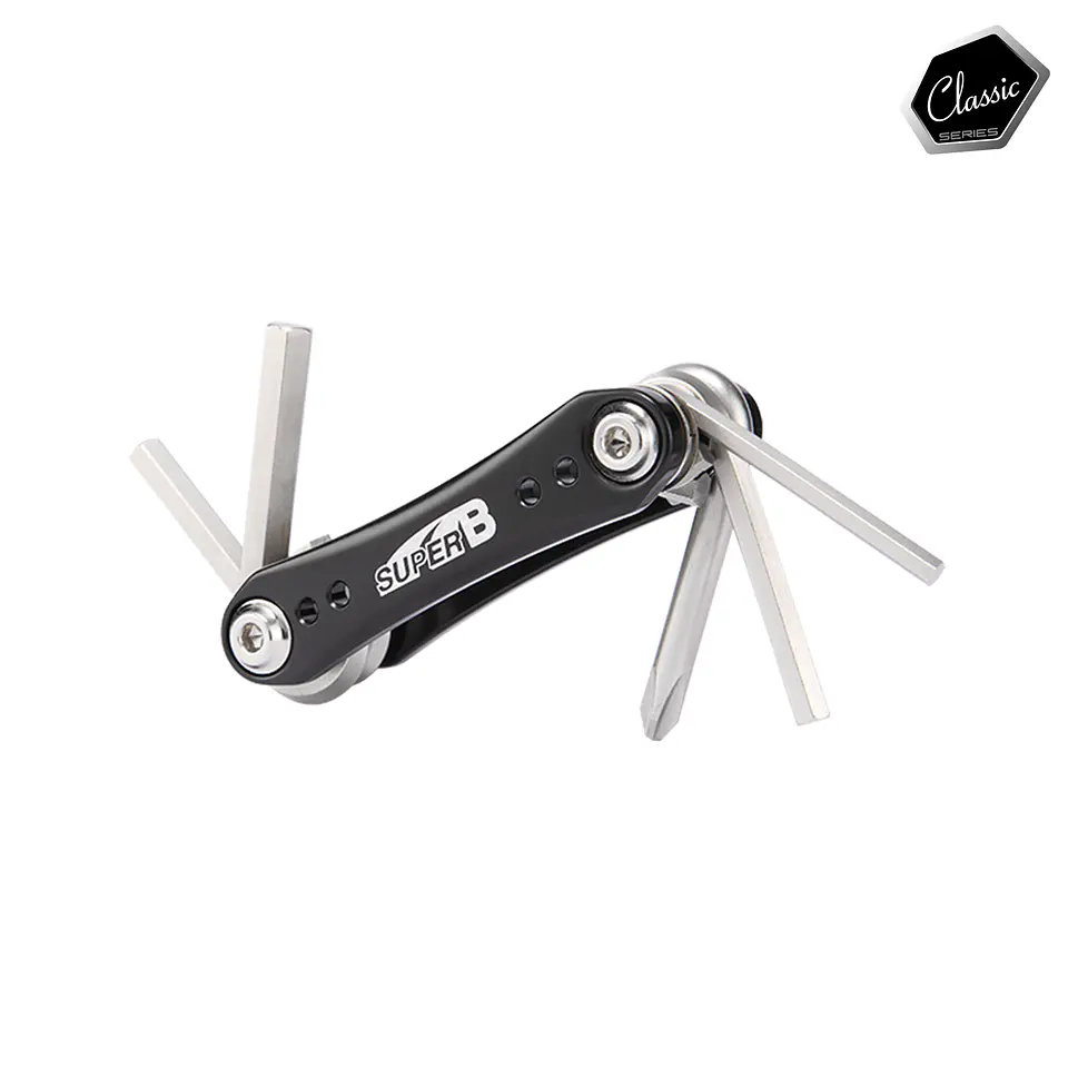 HERRAMIENTA PLEGABLE SUPER B 7 EN 1 TB-FD30 NEGRA PORTATIL 1