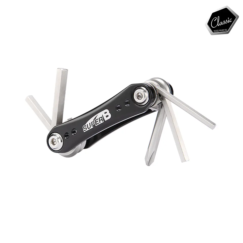 HERRAMIENTA PLEGABLE SUPER B 7 EN 1 TB-FD30 GRIS PORTATIL 7 FUNCIONES 1