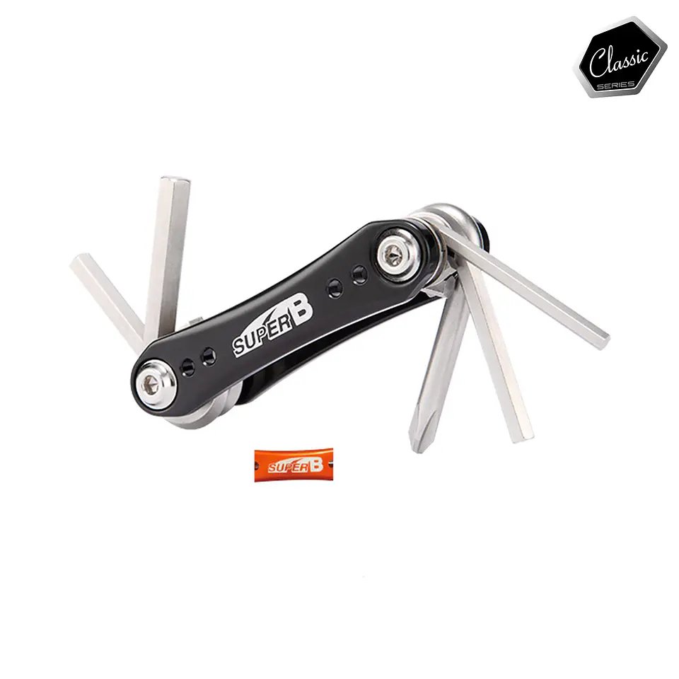 HERRAMIENTA PLEGABLE SUPER B 7 EN 1 TB-FD30 NARANJO PORTATIL 7 FUNCIONES 1