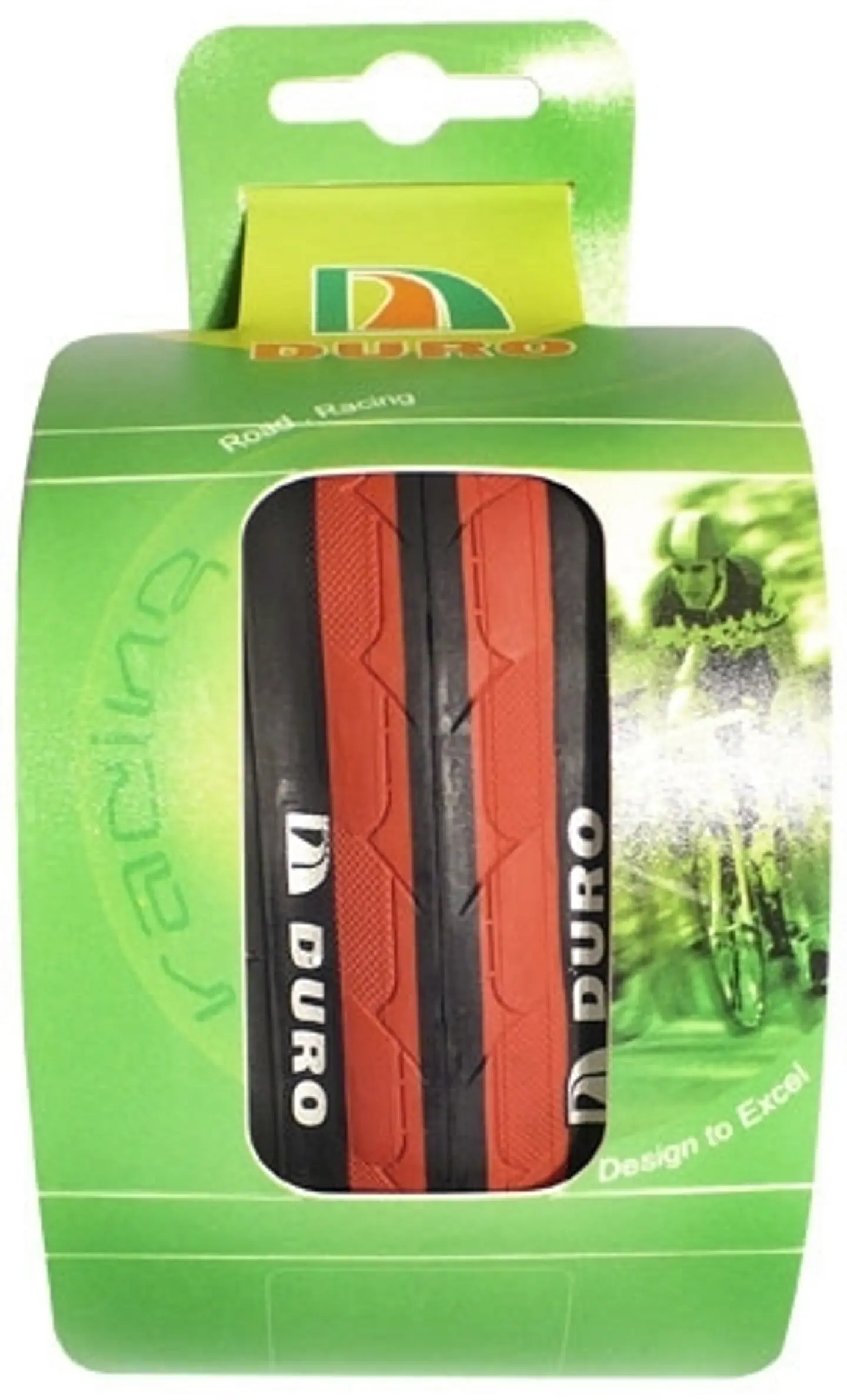 NEUMATICO DURO 700 X 23C HYPERSONIC NEGRO/ROJO KEVLAR PLEGABLE / FLEXIBLE 1
