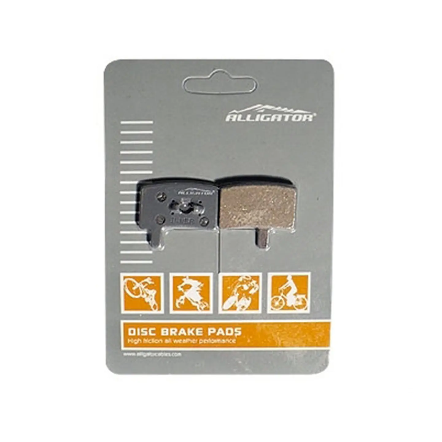 PASTILLA FRENO ALLIGATOR SEMI-METALICA HK-BP032 1
