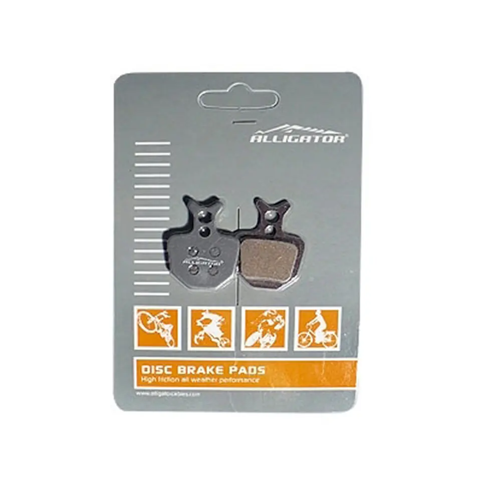 PASTILLA FRENO ALLIGATOR SEMI-METALICA HK-BP022 1