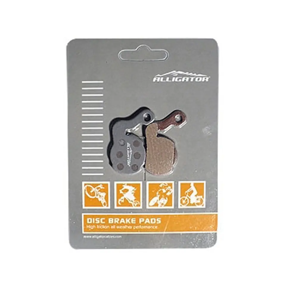 PASTILLA FRENO ALLIGATOR SEMI-METALICA HK-BP028 1