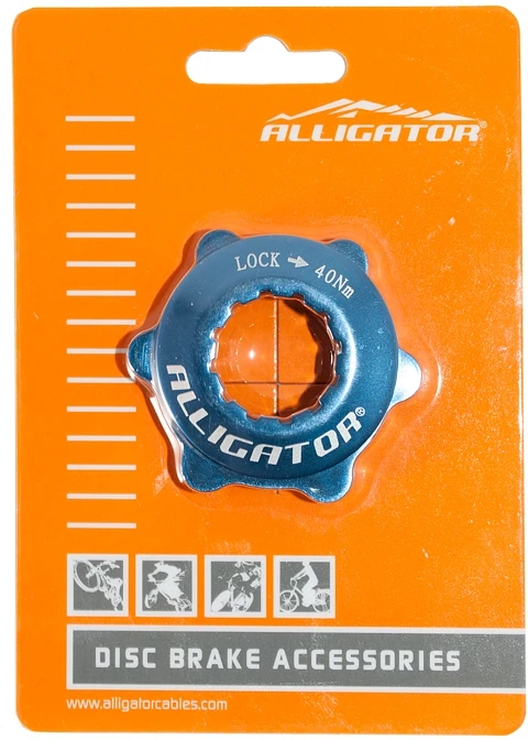 ADAPTADOR CENTER LOCK ALLIGATOR HK-CLA01BL AZUL