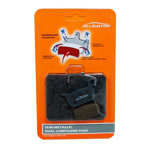 PASTILLA FRENO ALLIGATOR SEMI-METALICA HK-BP017