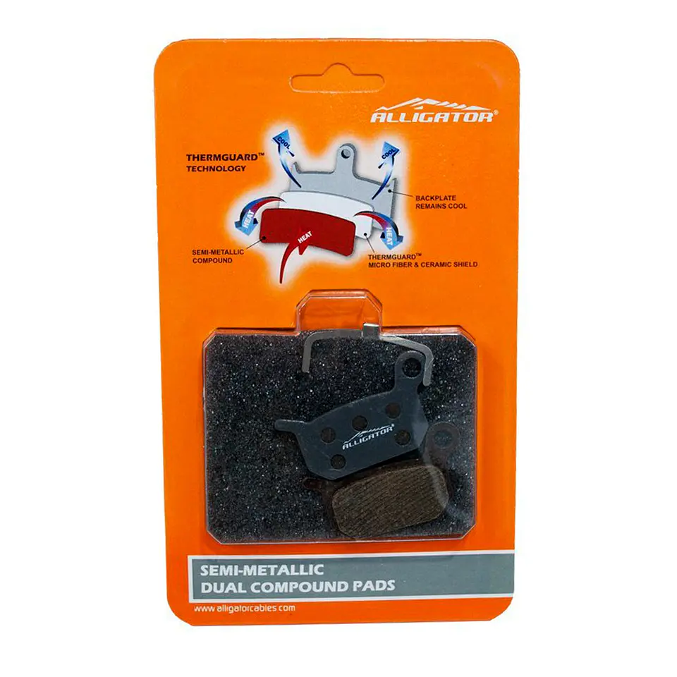 PASTILLA FRENO ALLIGATOR SEMI-METALICA HK-BP017 1