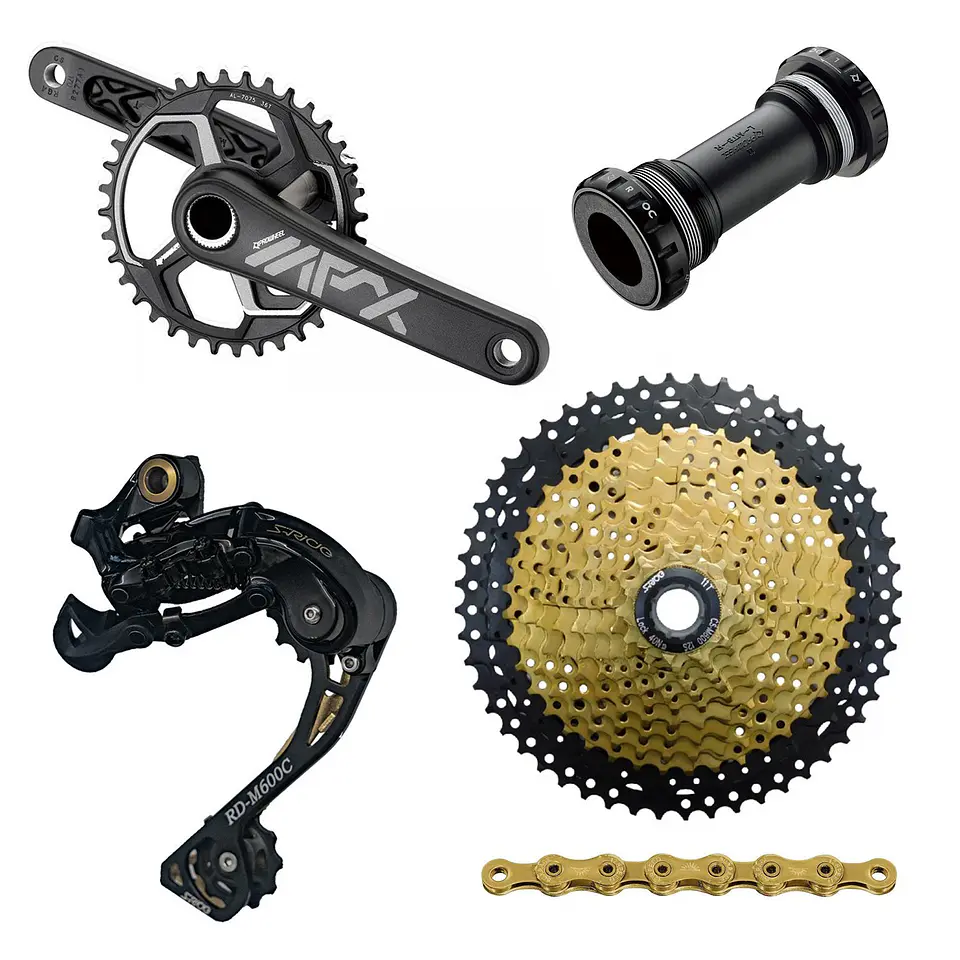 TRANSMISION SET S-RIDE 1X12V (11-52T) PIÑON/CAMBIO/MANILLAS/CADENA/VOLANTE 1