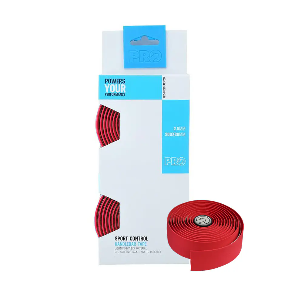 CINTA MANUBRIO PRO RED WITH STRIPS & PLUGS PRO TAPE SPORT CONTROL PRTA0007 DCTH 1