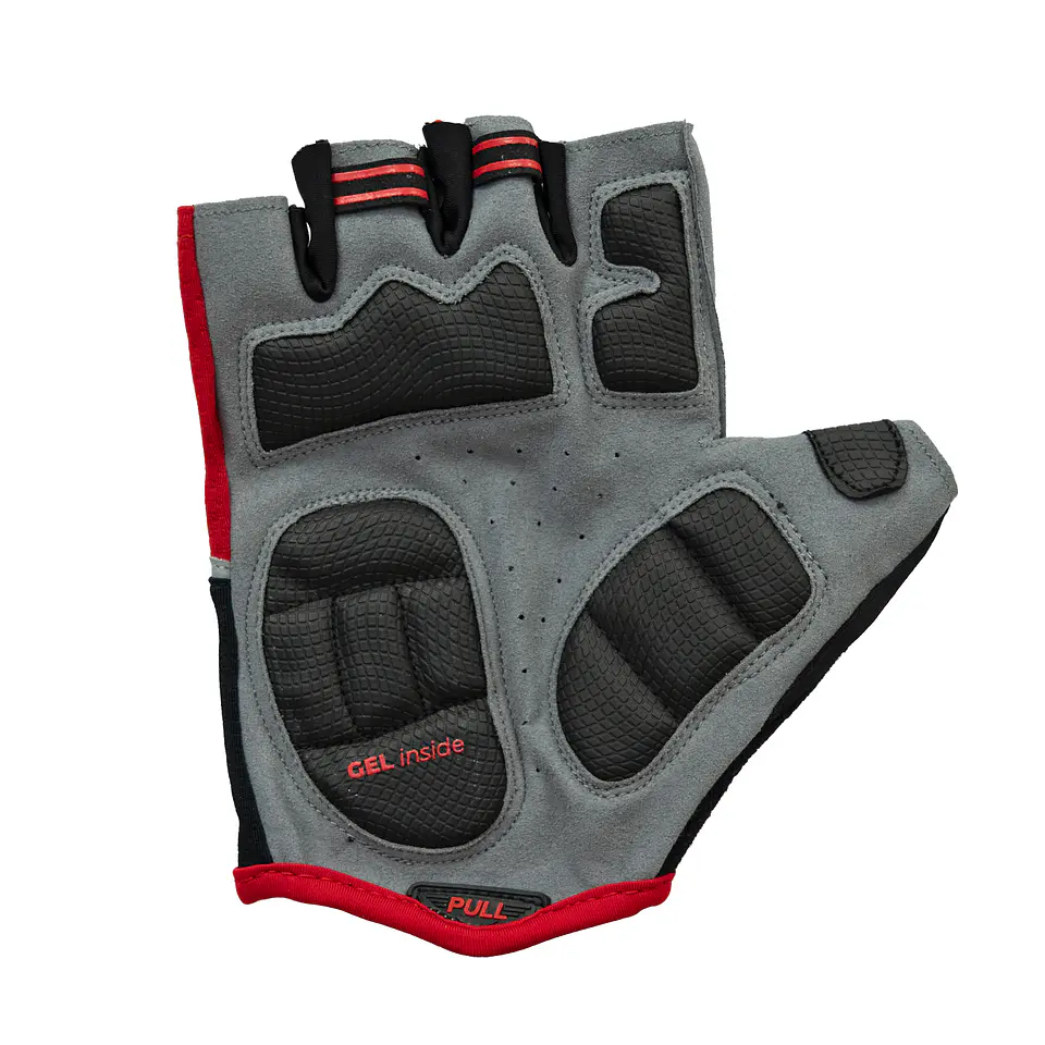 GUANTES BEST DEDOS CORTOS MOD. SB-01-7003 B ROJO TALLA M 2