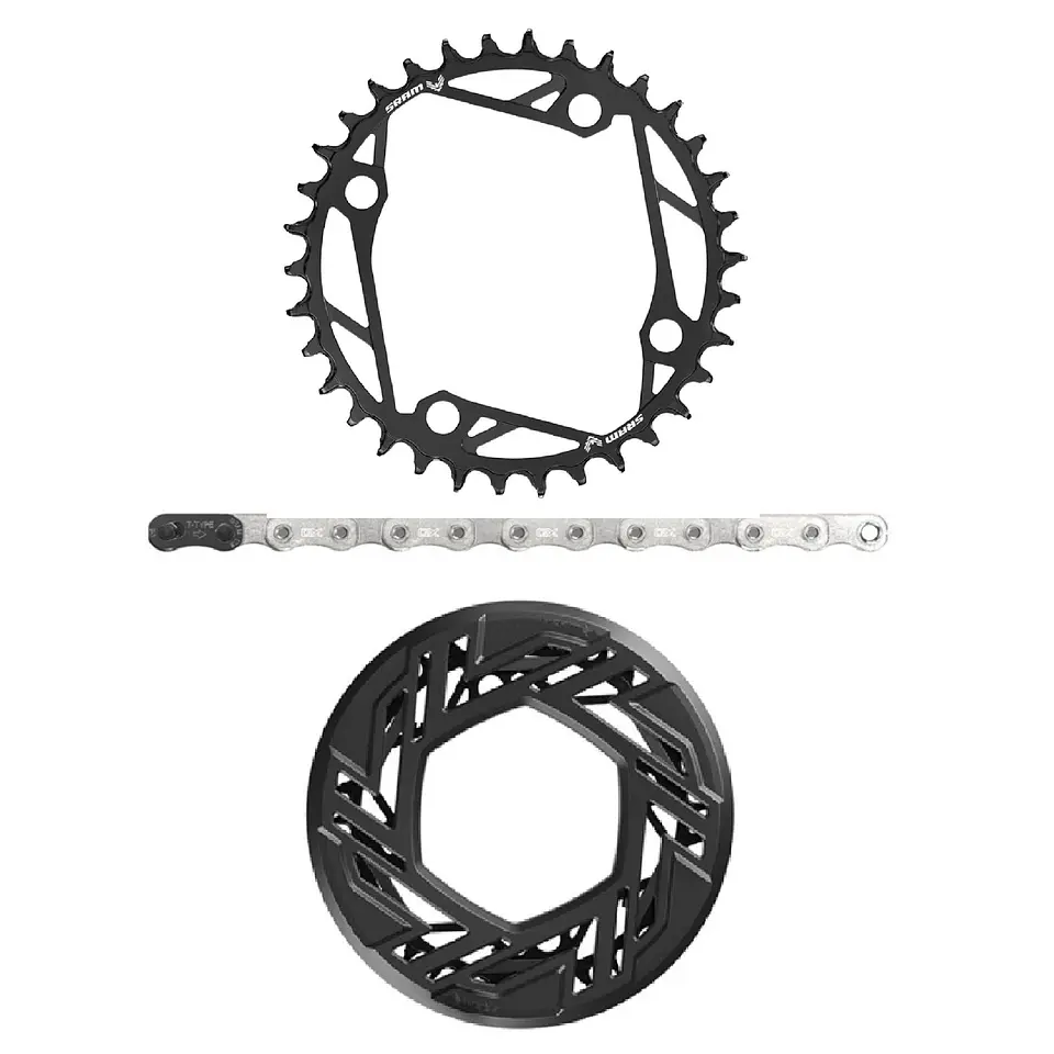Transmisión SRAM Eagle 90 A1 UDH E-MTB 104BCD 34T T-Type 12V 10-52T 5