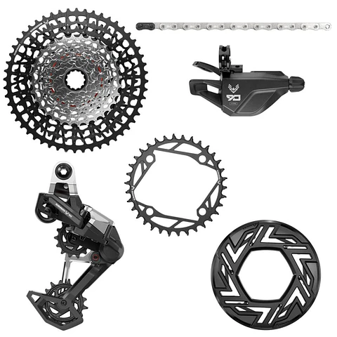 Transmisión SRAM Eagle 90 A1 UDH E-MTB 104BCD 34T T-Type 12V 10-52T